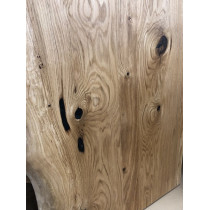 "Eiche rustikal spezial, wurmstichig, Massivholz Tischplatte, 120x60x4,5cm, einseitig Baumkante "Eiche rustikal spezial, wurmstichig, Massivholz Tischplatte, 120x60x4,5cm, einseitig Baumkante
